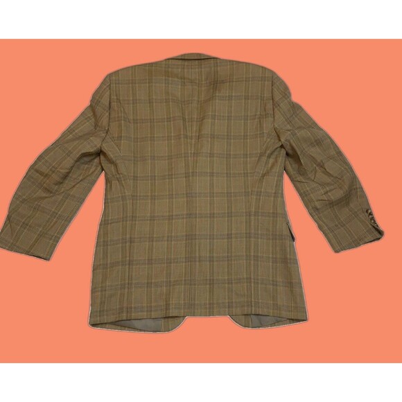 T. Harris London Plaid Blazer Sport Coat Wool Size 46L - Picture 2 of 13
